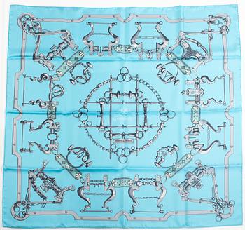 Hermès, scarf, "Mors & Gourmettes".