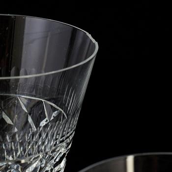 A 58 pcs glass service, probably Åfors glasbruk, circa 1960s.