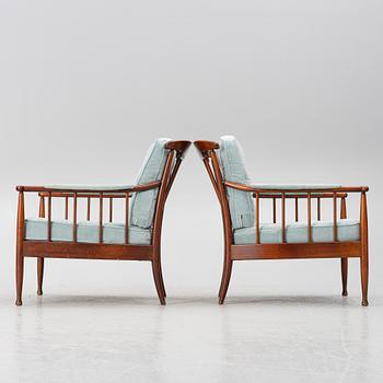 Kerstin Hörlin-Holmquist, a pair of 'Skrindan' armchairs, second half of the 20th century.