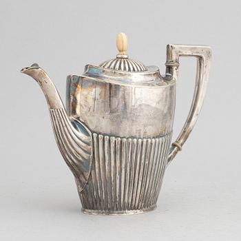 A silver coffee pot, 1920's/30's.