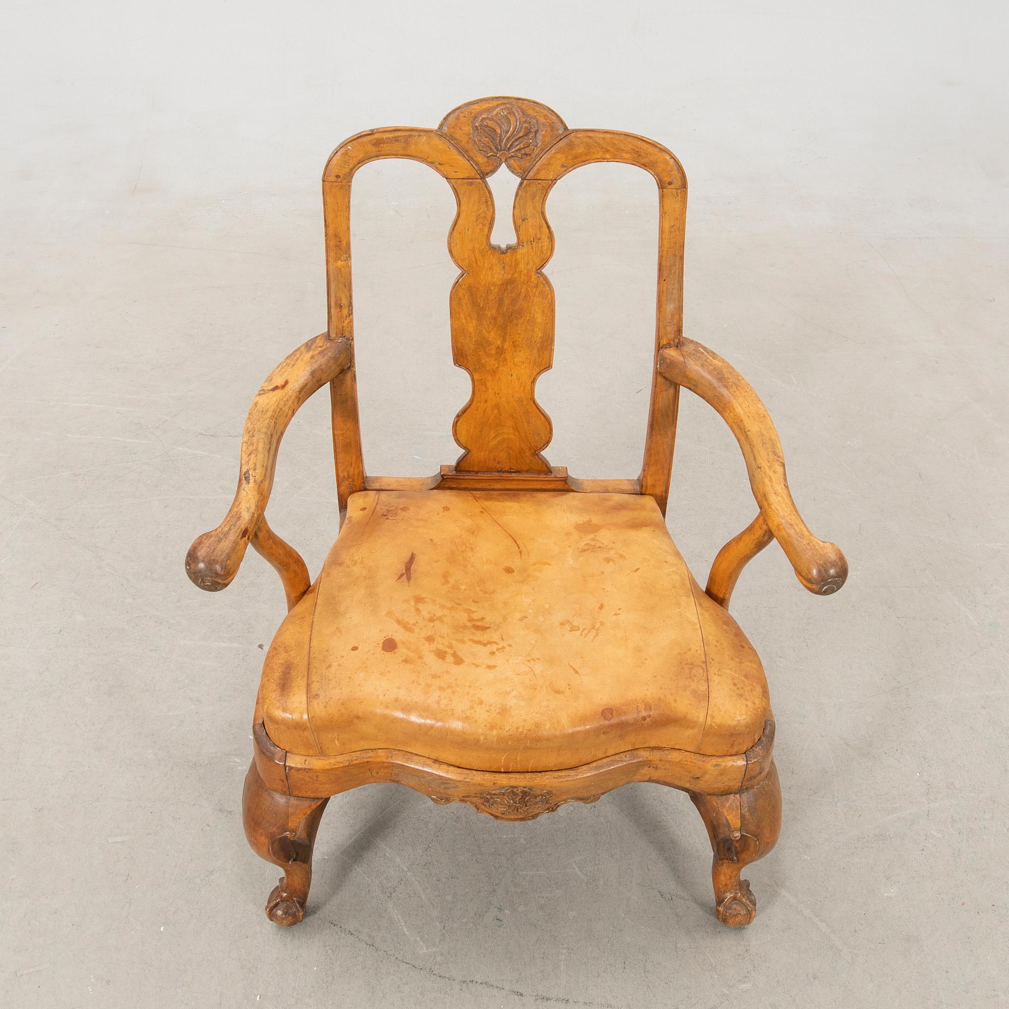 Armchair Rococo West Sweden mid-18th century.