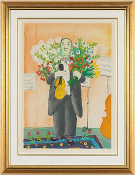 Lennart Jirlow, "Violinist with Flowers".