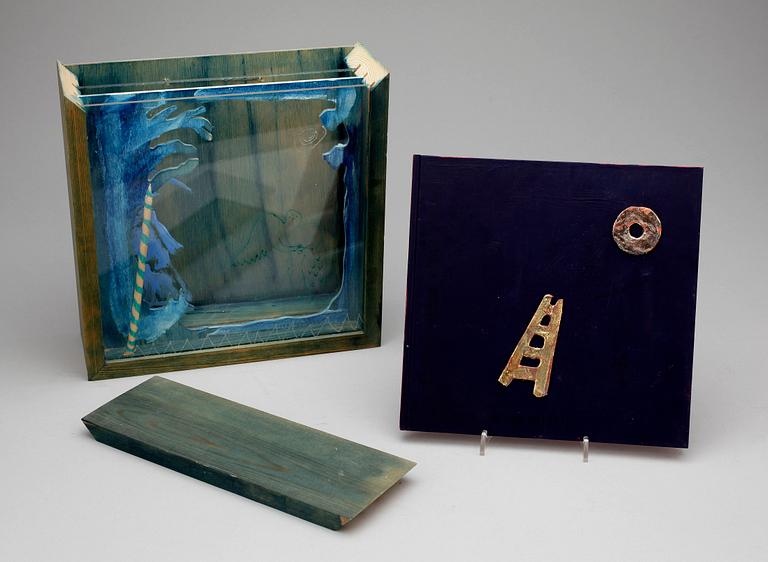 IAN RUSTH, diorama/multipel med bok, sign o numr 45/50.