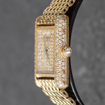 Cartier, Tank, "Pavé Dial", "Diamond Case", ca 1981.