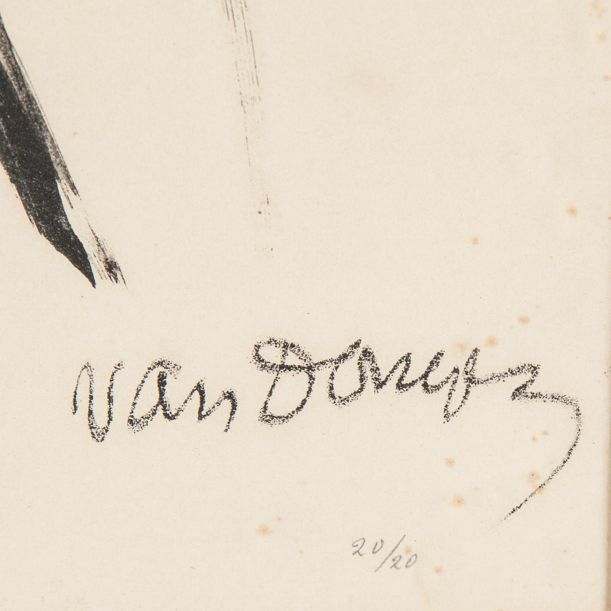 KEES VAN DONGEN, litographi, signed and numbered 20/20.