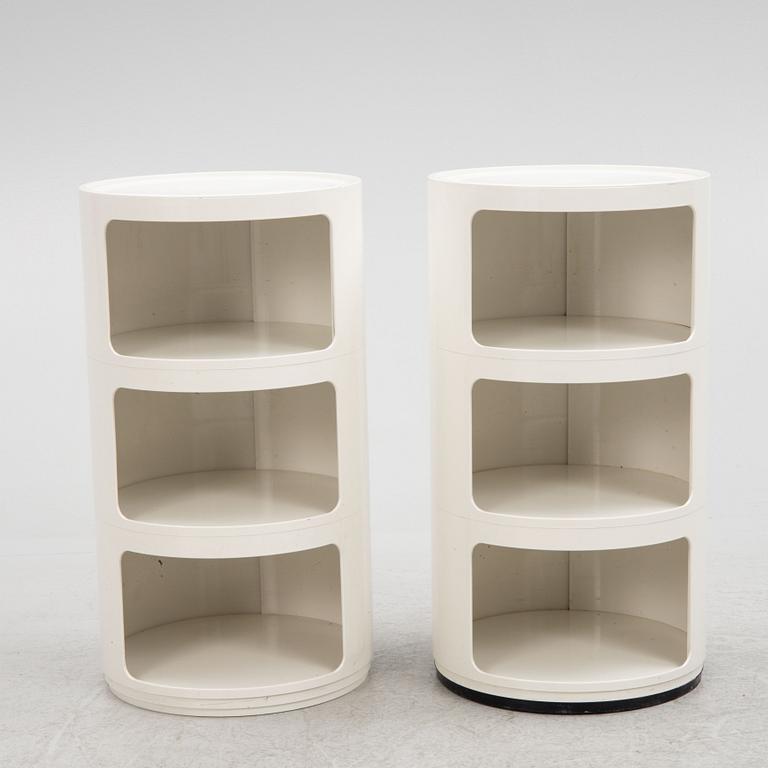 Anna Castelli Ferrieri, a pair of "Componibili 3" cabinets, Kartell.