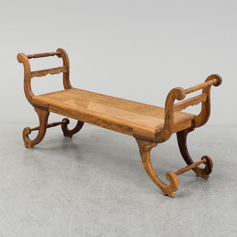 A Brasilian rosewood bench, 1960's.