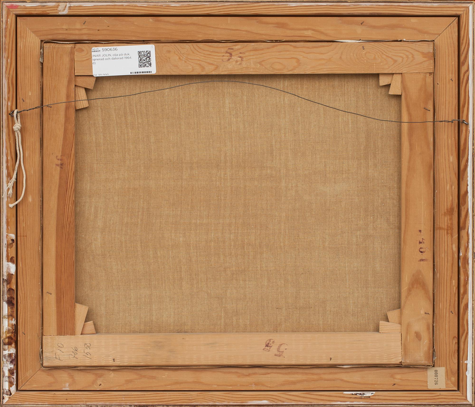 EINAR JOLIN, olja på duk, signerad och daterad 1964.