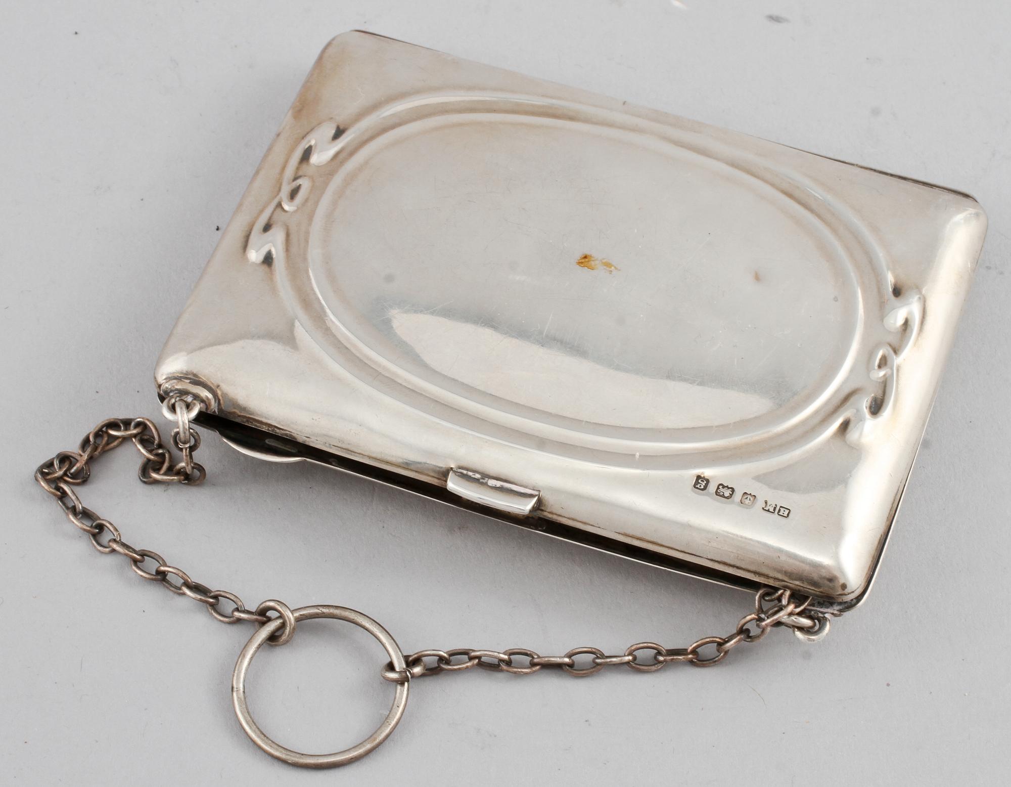 ETUI, silver, H. Matthews, Birmingham,  England, jugend, 1906. Vikt 100 g.