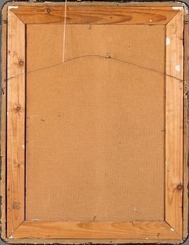 Unto Koistinen, olja på pannå, signerad och daterad 1967.