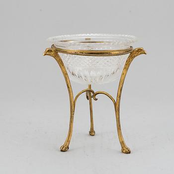 A Empire style bowl on stand, circa 1900.