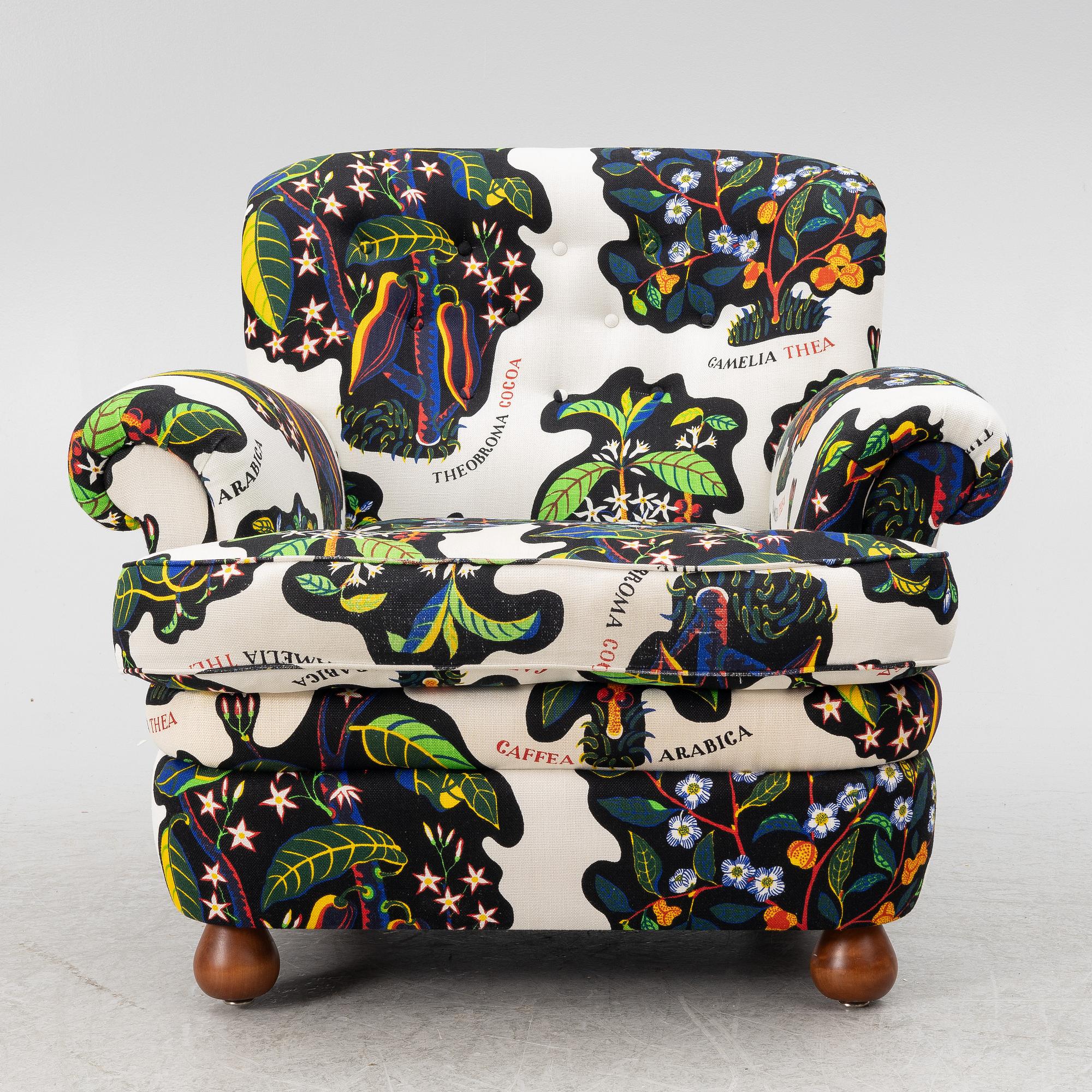 Josef Frank, armchair, model 568, Svenskt Tenn.