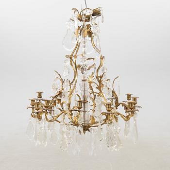 Chandelier in the Louis XV style, late 19th century.