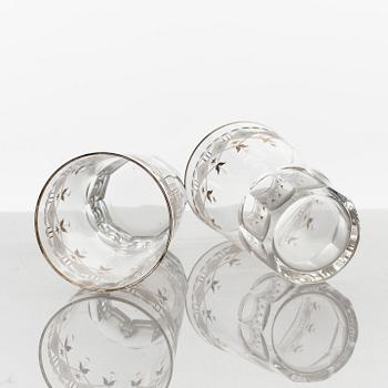 A set of 17 Swedish Kosta 'Junior' glasses, 20th Century.