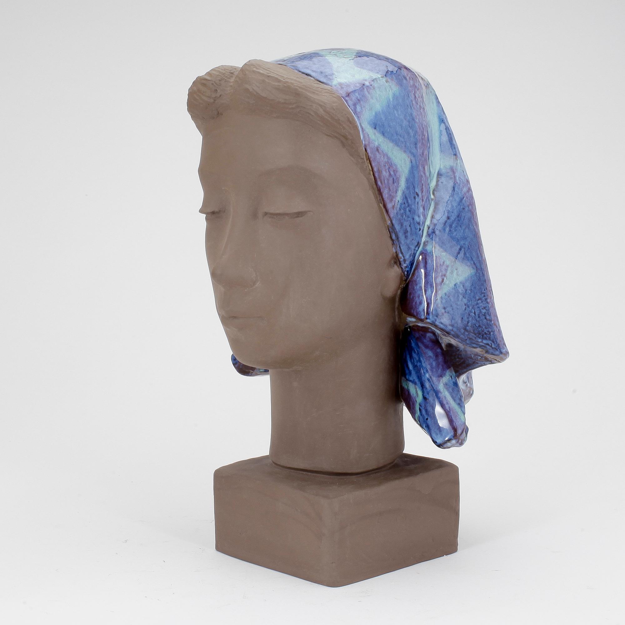 FIGURIN, lergods, Johannes Hedegaard, Aluminia, Danmark, sign o numr 159/2897.