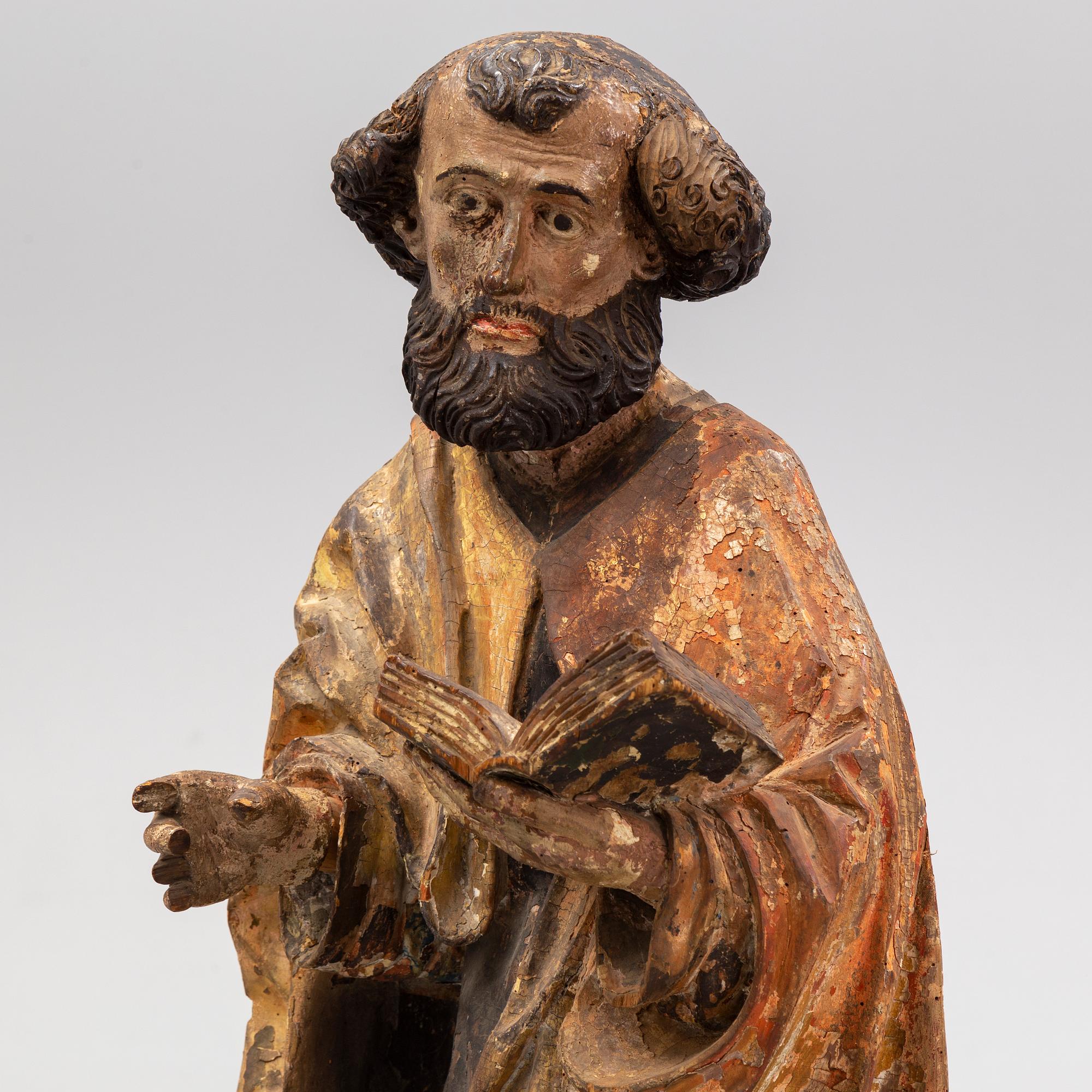 SCULPTURE, wood, 18th Century.