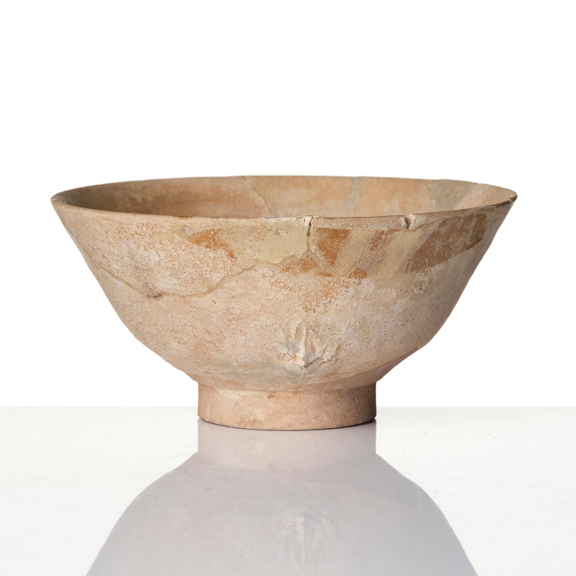 A Persian pottery bowl  13th century.