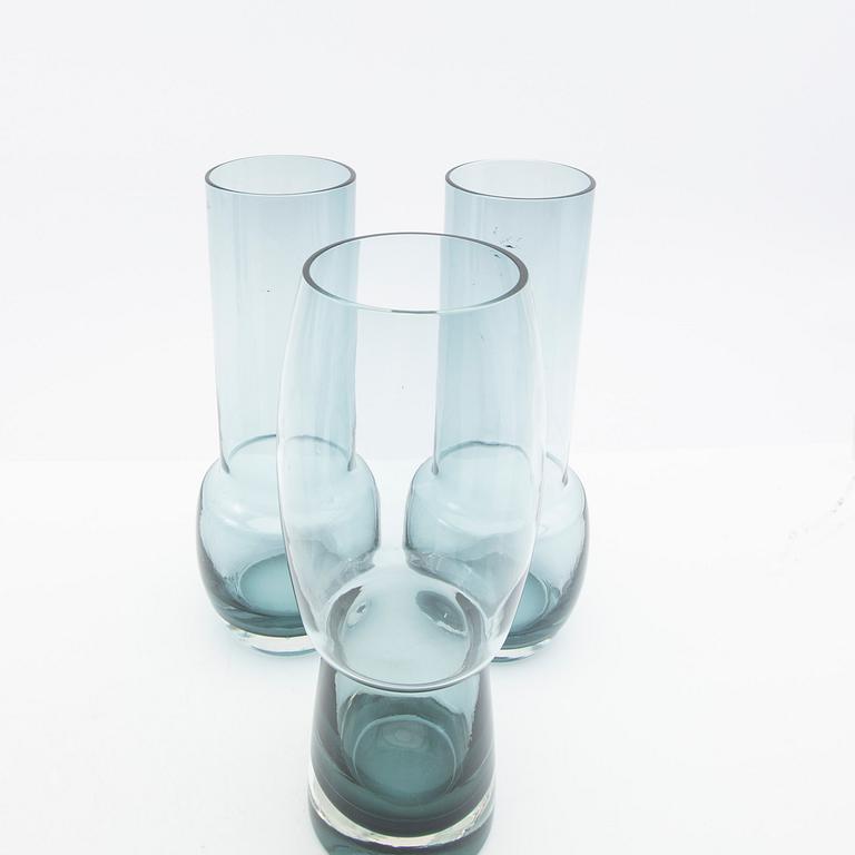 Tamara Aladin, vaser, 5 st, glas, Riihimäen Lasi, Finland, 1960/70-tal.