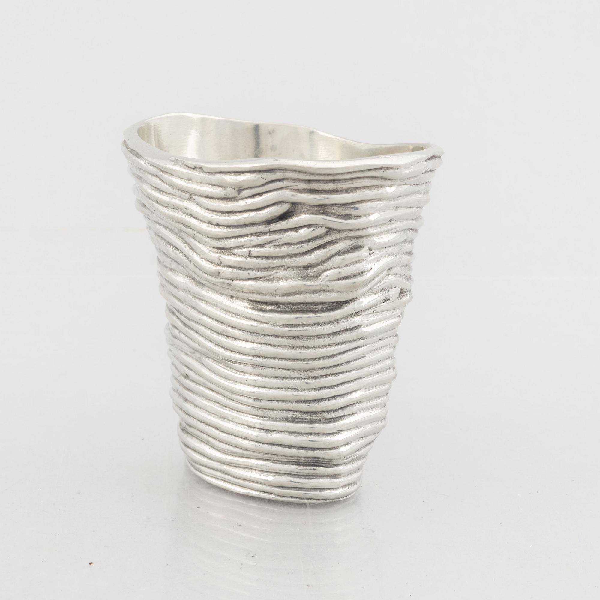 Annika Jarring, a pewter vase, Firma Svenskt Tenn, 2005.