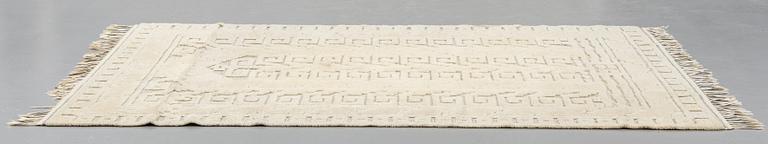 Märta Måås-Fjetterström, MATTA, "Vita spetsporten", reliefflossa, ca 242,5 x 168,5 cm, signerad AB MMF.