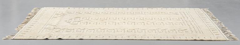 Märta Måås-Fjetterström, A CARPET, "Vita spetsporten", knotted pile in relief, ca 242,5 x 168,5 cm, signed AB MMF.