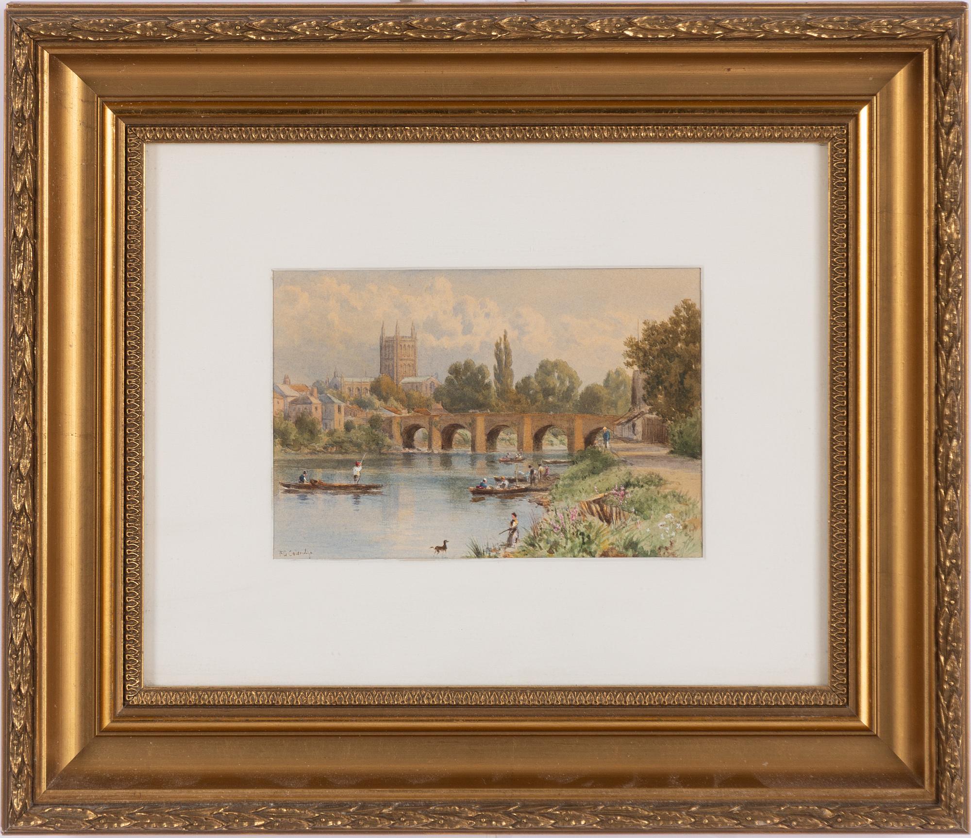 Francis George Coleridge, Båtar på floden, Cambridge.