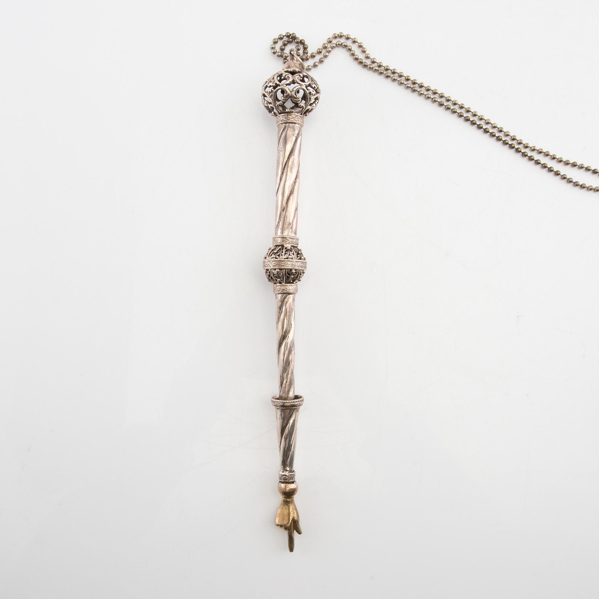 Torah pointer silver Russia 1886.