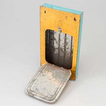 A tin box for purcheses and receipts, 1930's/40's.