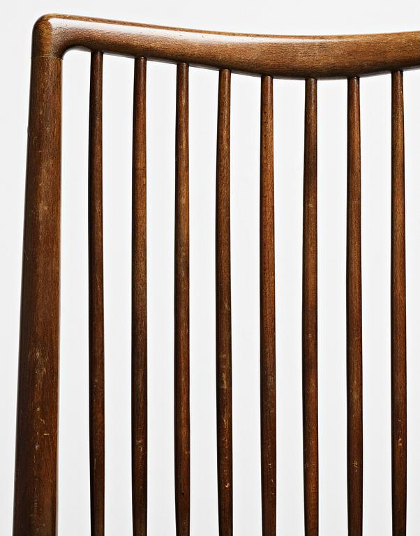 HANS J WEGNER, a set of 4 chairs executed by cabinetmaker Axel I Sørensen for The Aarhus City hall, Denmark 1941.