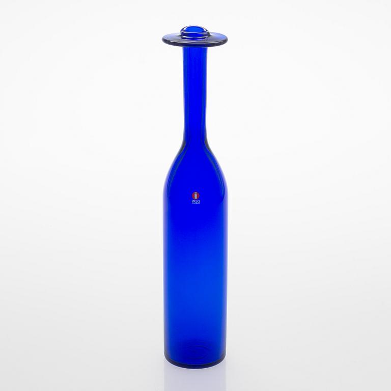 Oiva Toikka, pullo, signeerattu Oiva Toikka Nuutajärvi 62/2000.