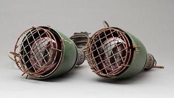 TAKLAMPOR, ett par, Philips Infraflex, 1900-tal.