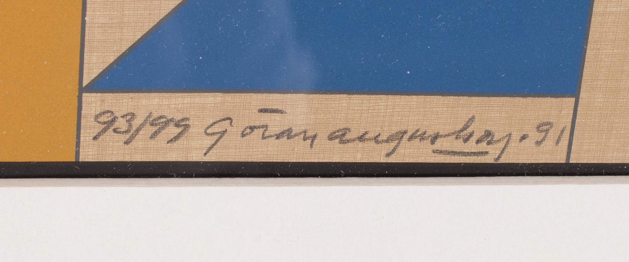 GÖRAN AUGUSTSON, 3 st, serigrafi, signerade, daterade -91 och numrerade.