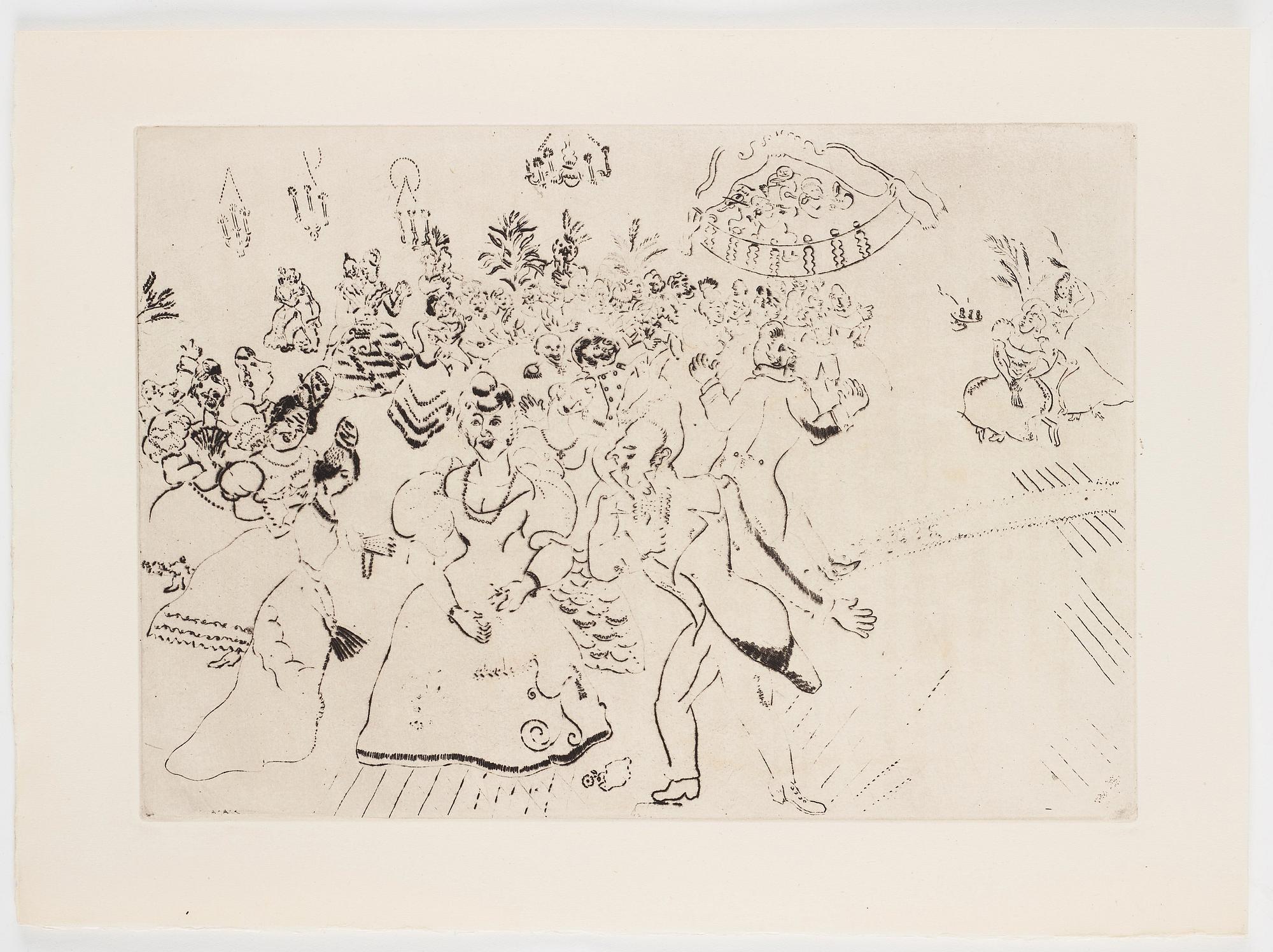MARC CHAGALL, 71 st etsningar ur upplagan om 285 exemplar på Arches/MBM/J. Perrigot-papper, 1923-1948.