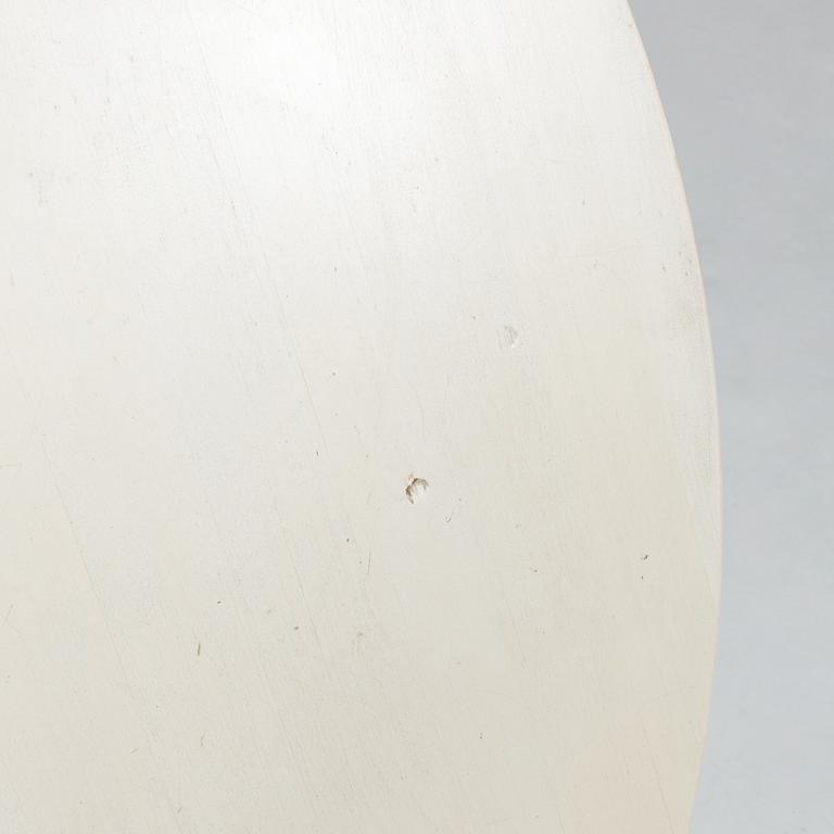 An IKEA Gustavian style drop leaf table and chair, 1990's.