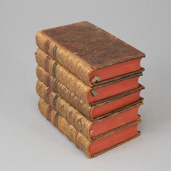 A set of 10 1700s books,  "'Histoire de France", 18th century.
