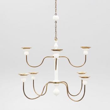 Josef Frank, a model '2586' chandelier, Firma Svenskt Tenn.