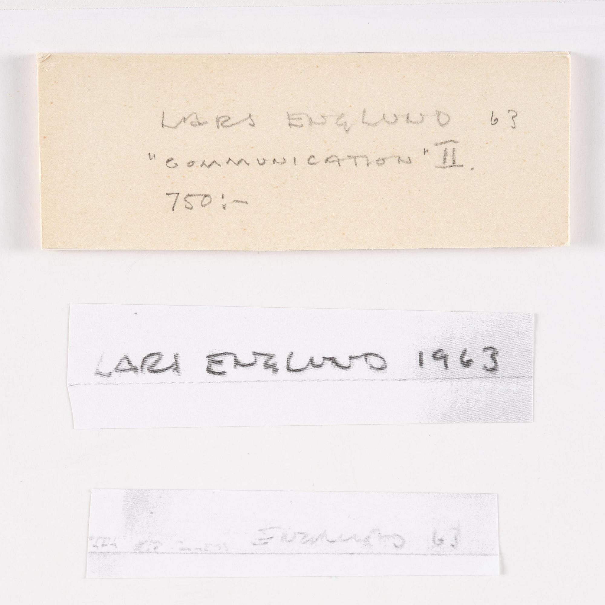 Lars Englund, "Communication II".