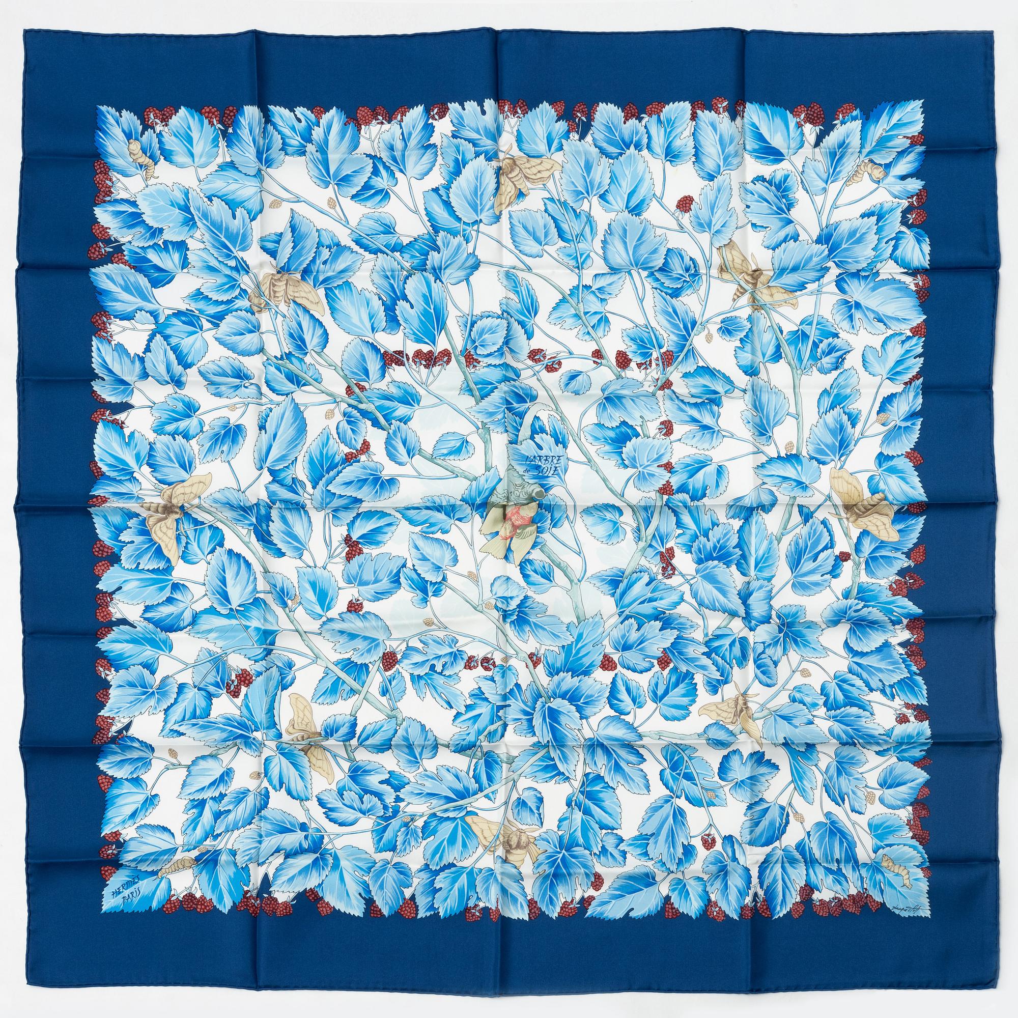Hermès, scarf, "L'arbre de soie'".