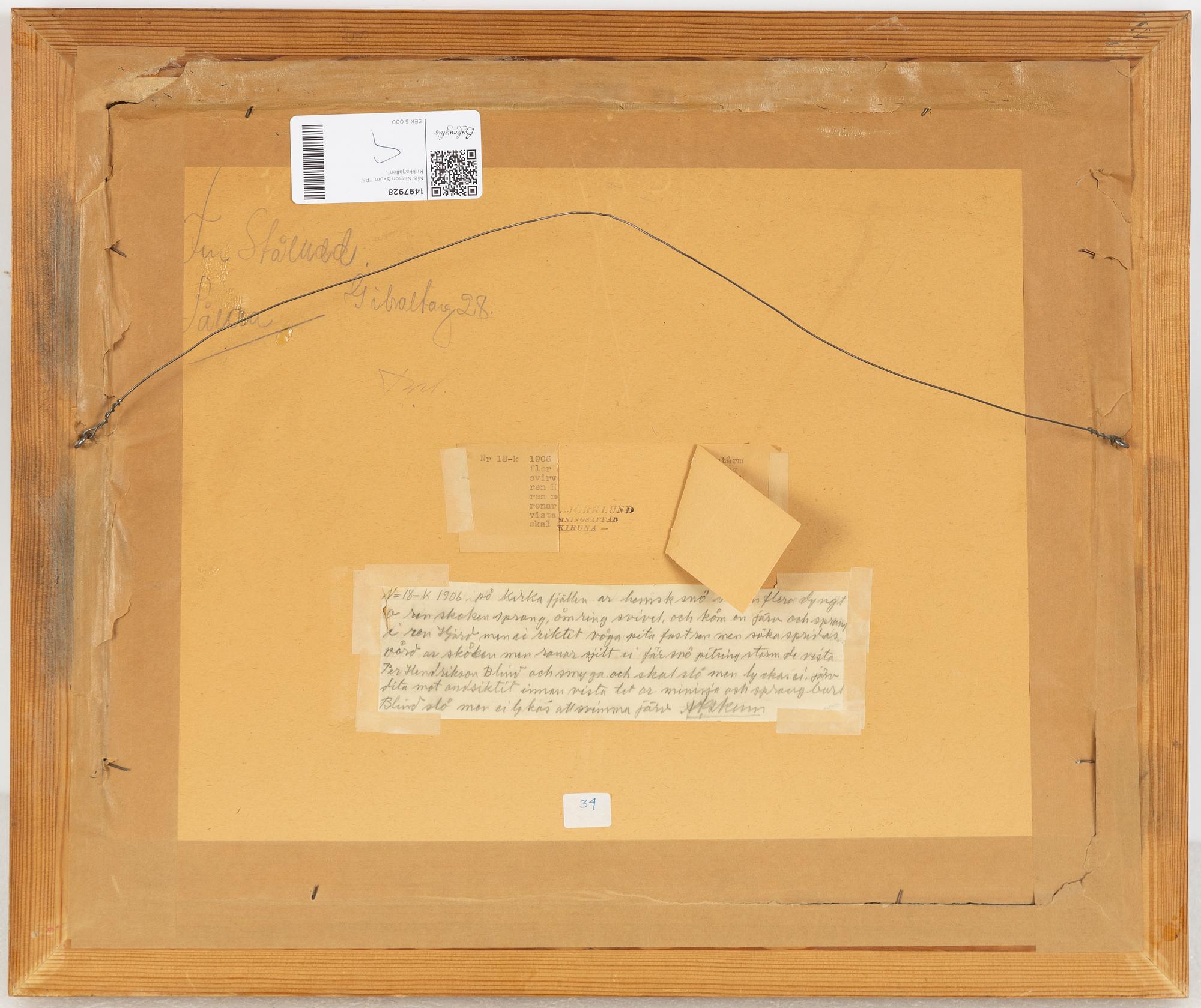 Nils Nilsson Skum, "På Kirkkafjällen".