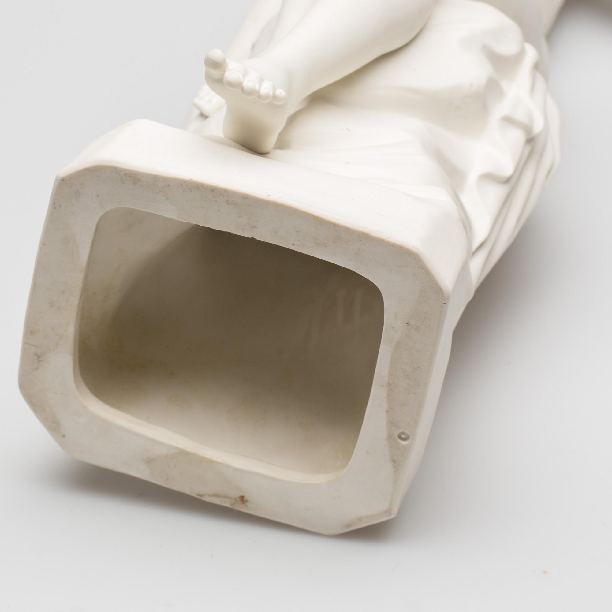 SKULPTUR, parian, Gustafsberg, 1914. Signerad G.E 1902 i gjutningen.