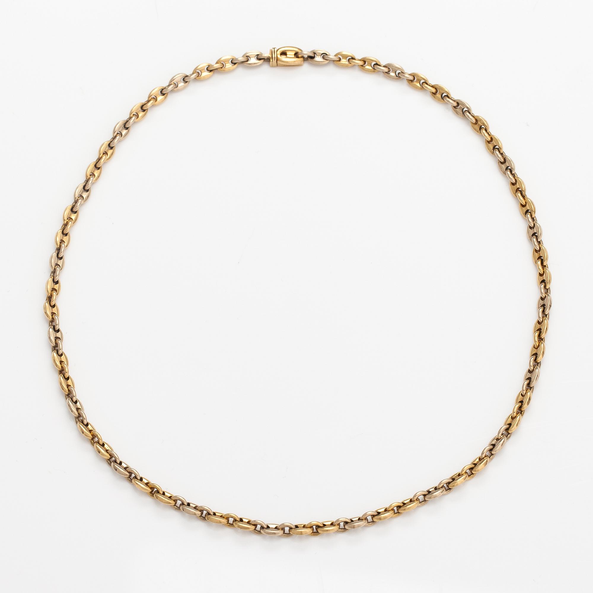 Cartier, Kaulakoru, 18K valko- js keltakultaa. Merkitty Cartier, 740237.