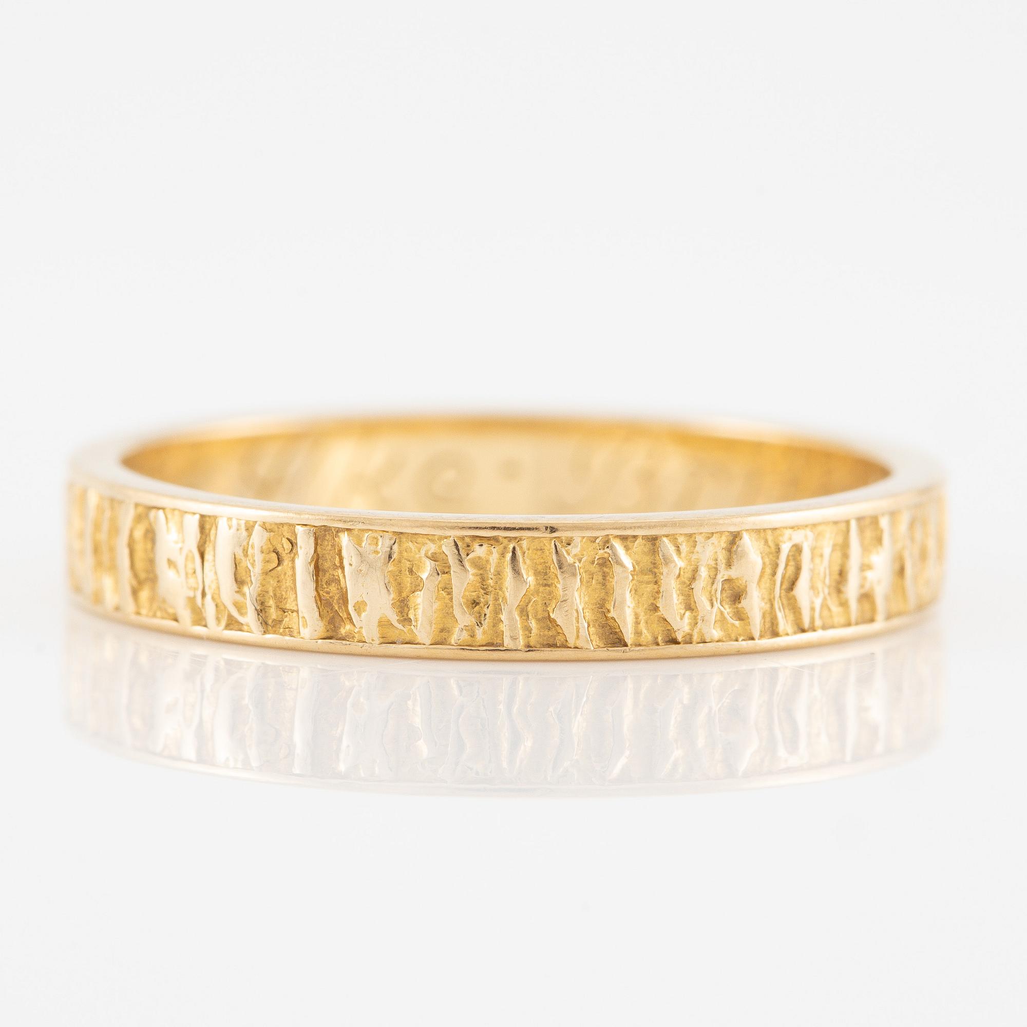 Björn Weckström, ring, 18K guld. Lapponia 1970.