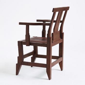 John Kandell, a patinated bronze 'Solitär' chair, Källemo, Sweden, ed. 3/7, only 3 chairs executed.