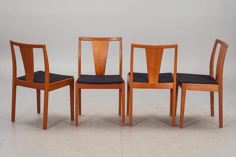 MATGRUPP, 7 delar, teak, Ulferts, Tibro, 1900-talets andra hälft.