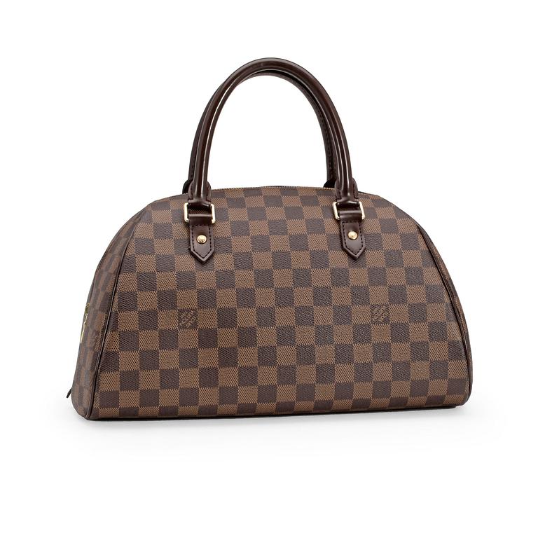 LOUIS VUITTON, a Damier Ebene canvas tophandle bag, "Ribera Satchel".