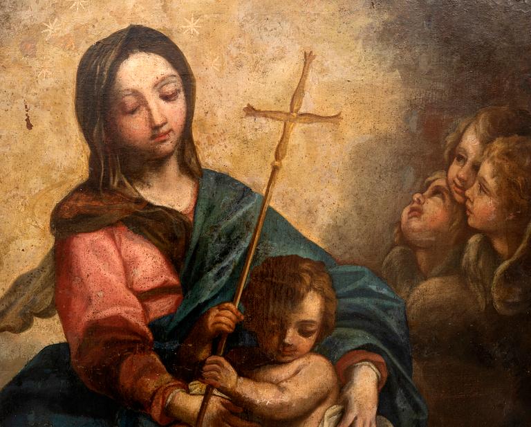 Carlo Maratta, after ol on canvas laid on panel.