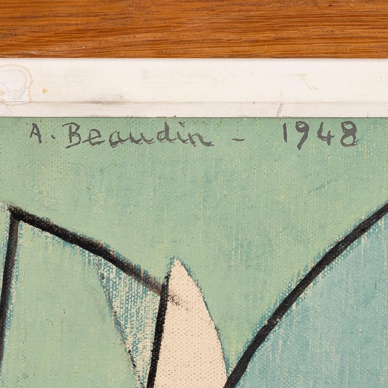 André Beaudin, oil on canvas, signed and dated 1948.