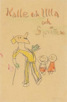 Carl Kylberg, cover for "Kalle och Ulla och Sprätten".