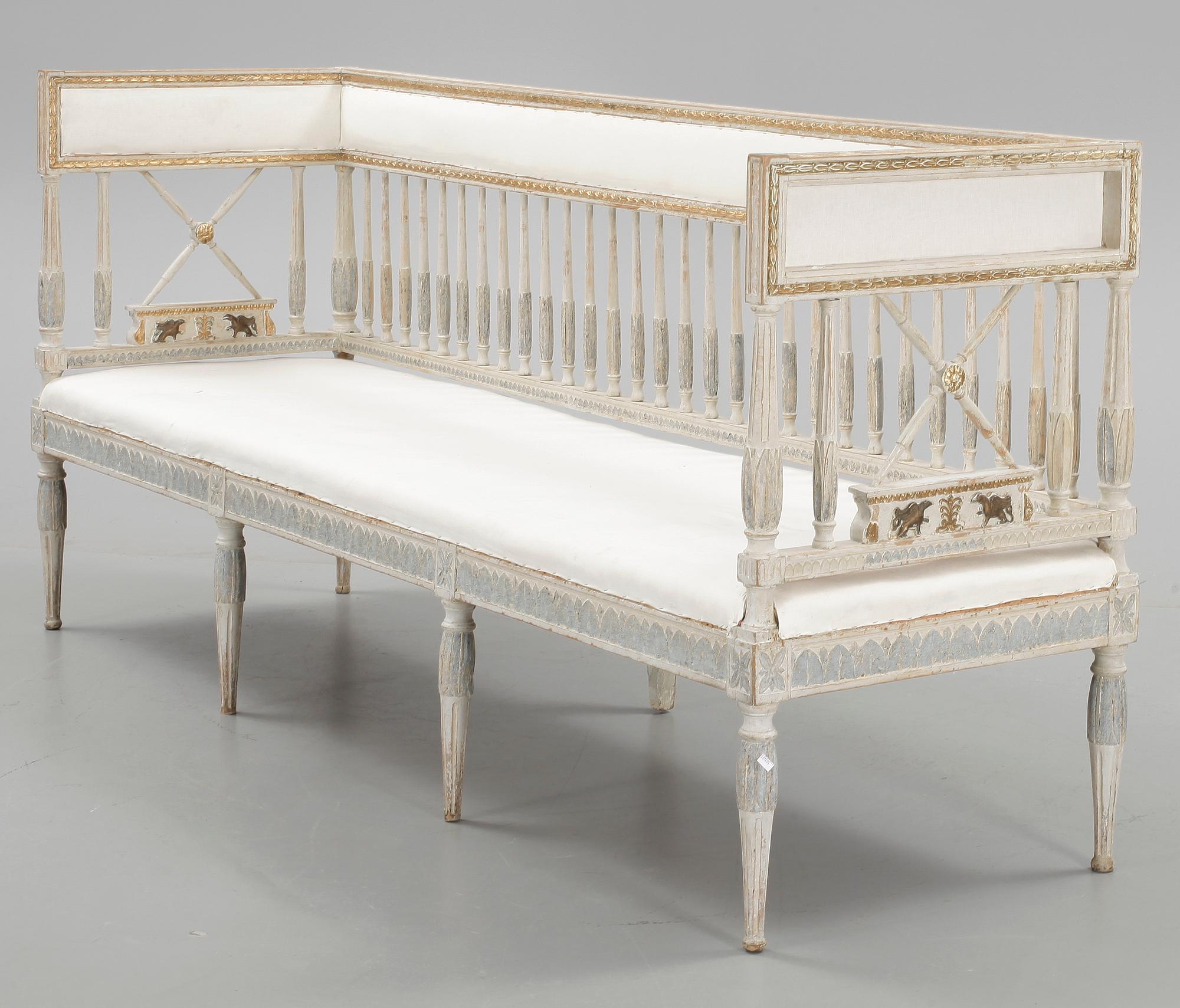 SOFFA, sengustaviansk. omkr år 1800.