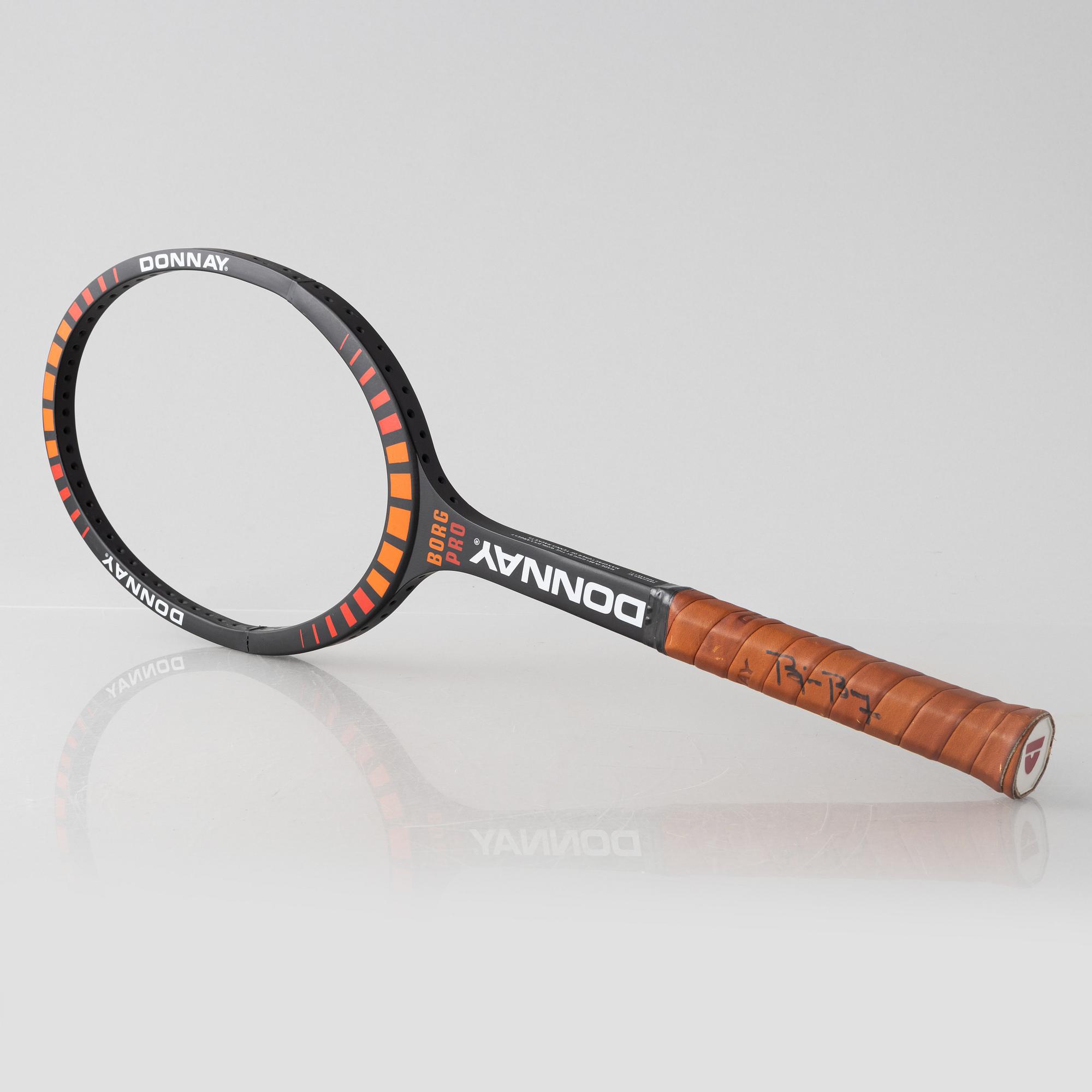 Tennisracket, Donnay. Signerad Björn Borg, speciellt framtaget Donnay Borg Pro, 395 g.